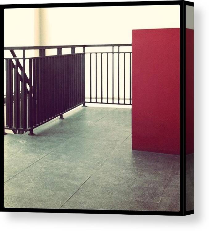 Brannan Canvas Print featuring the photograph #instagram #minimalism #iphone4 by Tito Santika