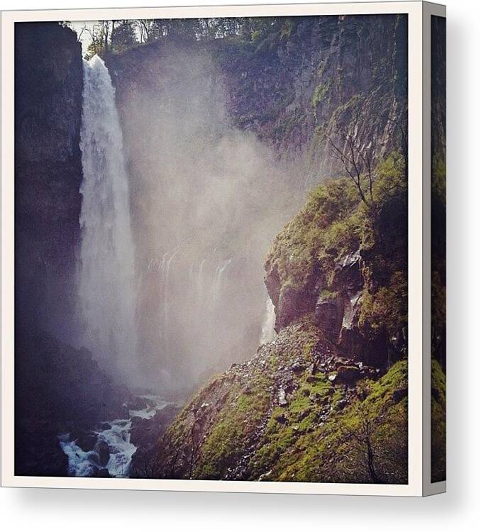 Kegon Falls Canvas Print featuring the photograph Kegon Falls by Marc Gascoigne