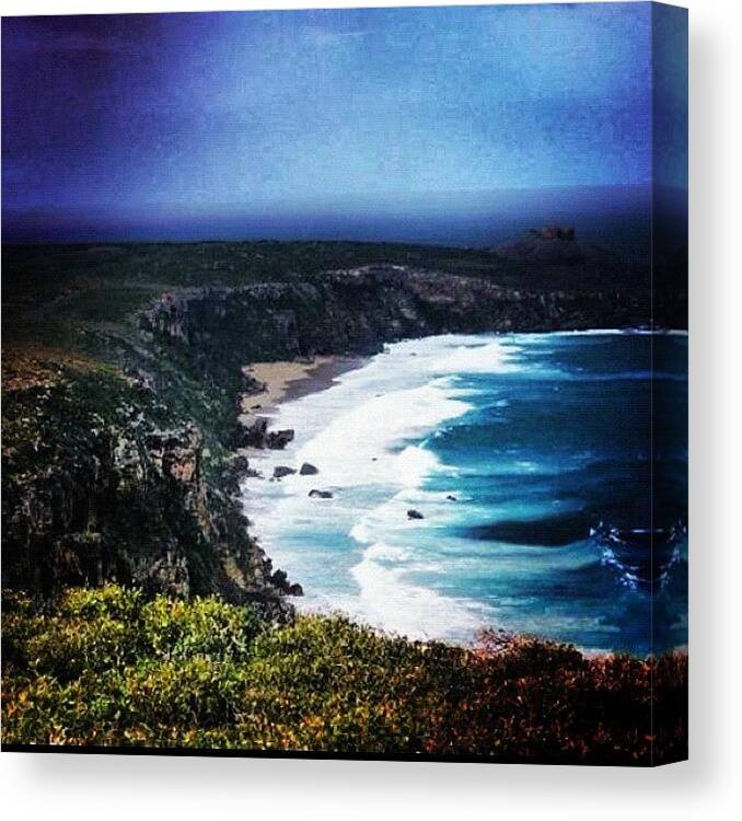 Surf Canvas Print featuring the photograph Ki Or #kangaroo #island #waves #ocean by Cherie Harvey