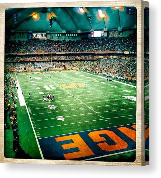  Canvas Print featuring the photograph Last Year's W. Virginia Game! by Daniel Ware