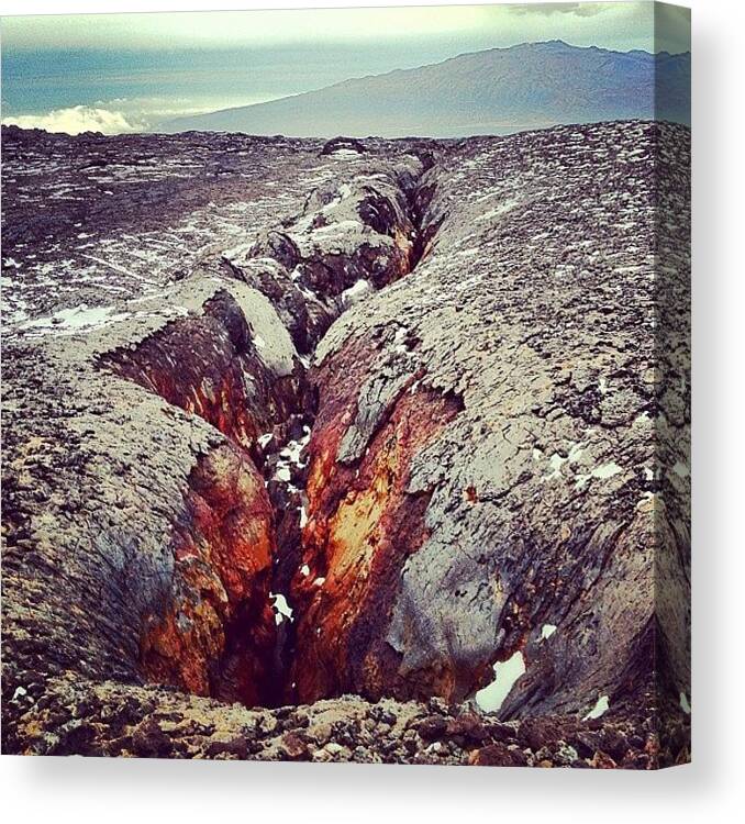 Hawaii Canvas Print featuring the photograph Lava Field by Otto Fabri