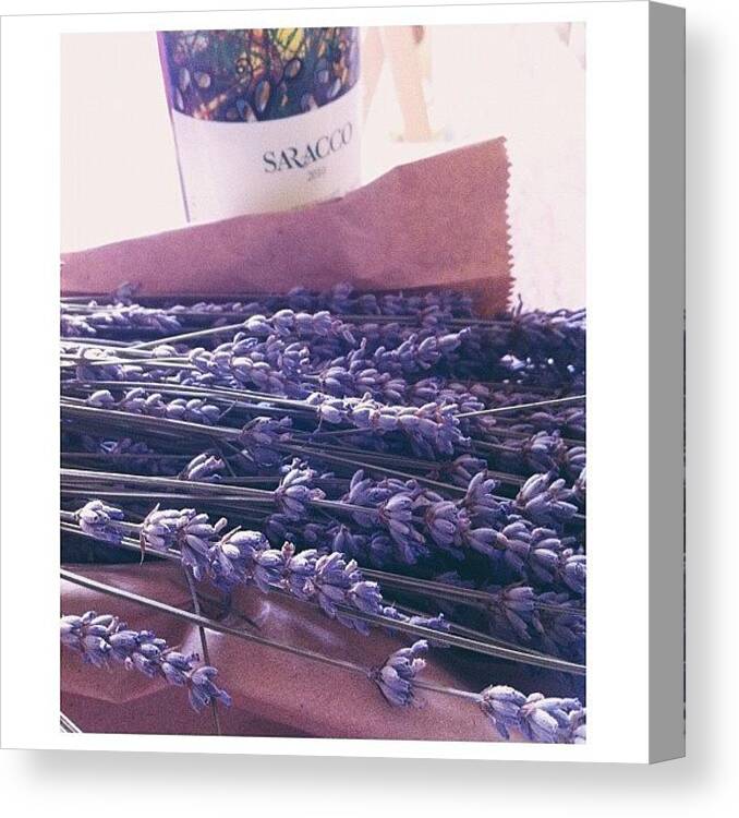 Italy Canvas Print featuring the photograph Lavender Still-life by Ann K