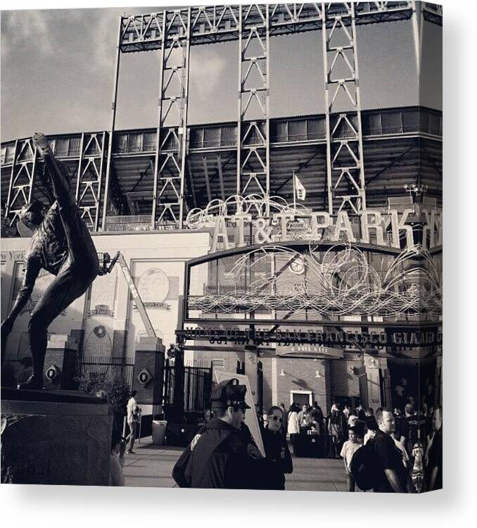 Giants Canvas Print featuring the photograph Let's Go Giants!!! by Saul Jesse Beas