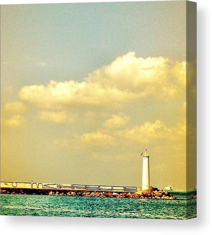 Summer Canvas Print featuring the photograph Lighthouse by George Saad