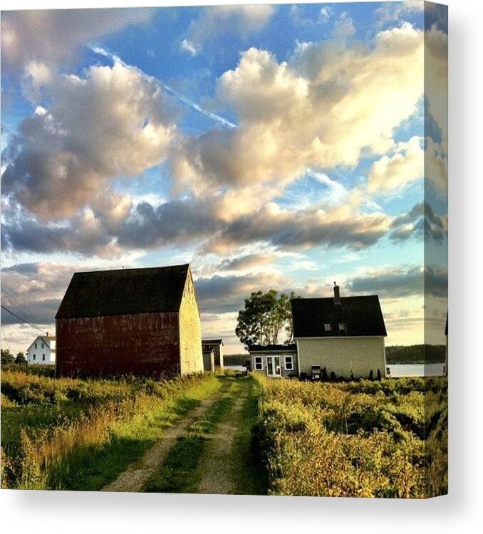 Canada Canvas Print featuring the photograph Little Tancook Island Farmhouse by Luke Kingma