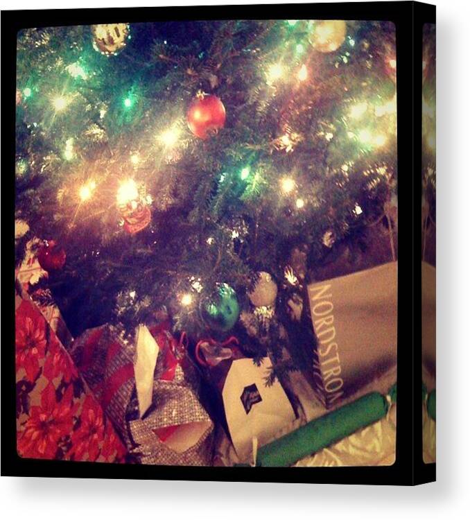 Presents Canvas Print featuring the photograph Lots Of Presents For Tomorrow Morning!! by Emily W