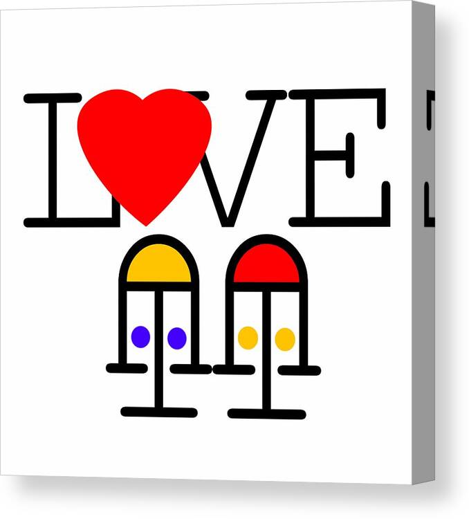 Love Canvas Print featuring the painting Love by Charles Stuart