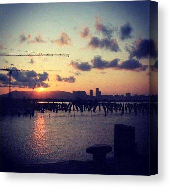 Beautiful Canvas Print featuring the photograph Lovely View Of The Docks In Hong Kong by Jason Wong