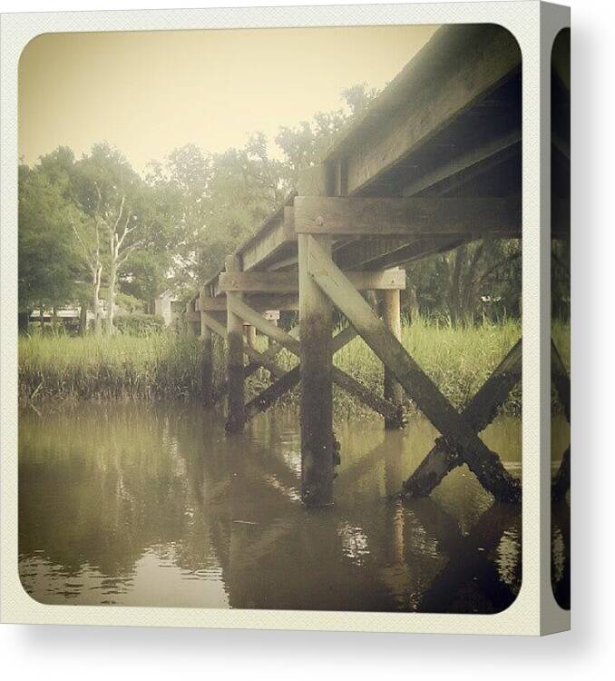 Lowcountry Dock Canvas Print featuring the photograph Lowcountry Dock by Dustin K Ryan