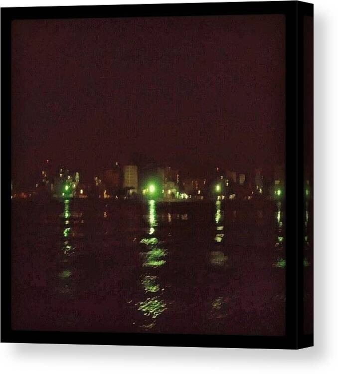 City Canvas Print featuring the photograph Malé #city #maldives #light #night by A Musalhey