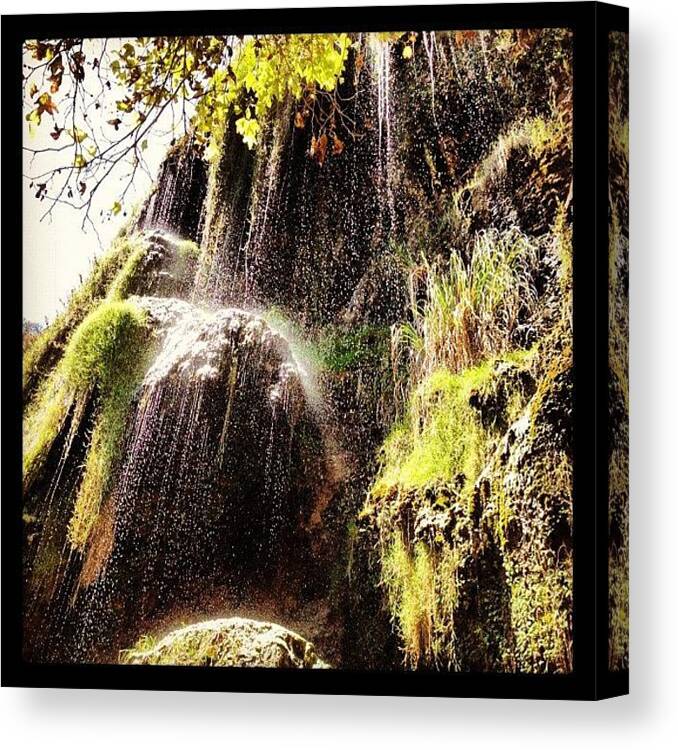  Canvas Print featuring the photograph Malibu Falls 💋 by Porcelain Brisbon