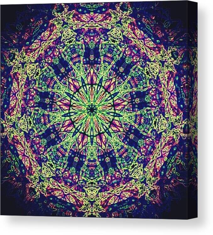 Mandala Canvas Print featuring the photograph Mandala Moods by Vicki Field