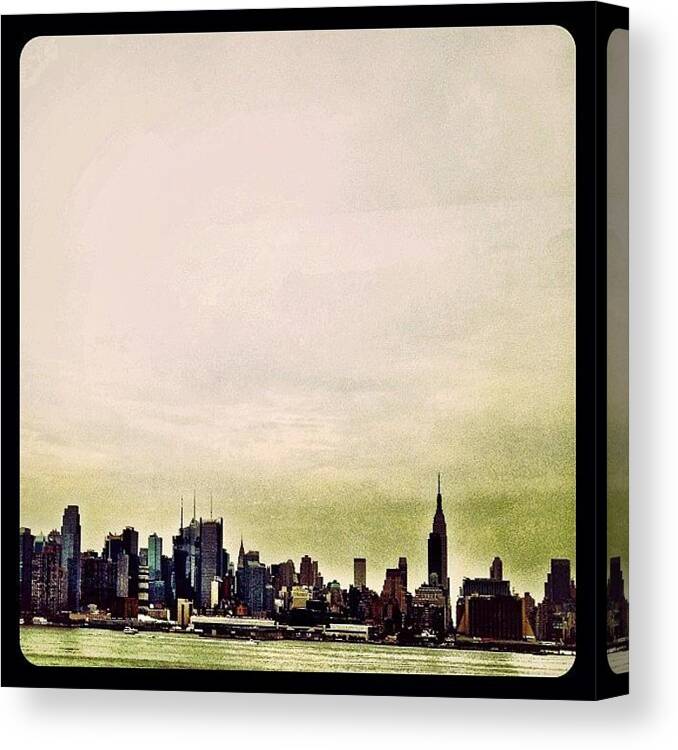 Teamrebel Canvas Print featuring the photograph Manhattan by Natasha Marco