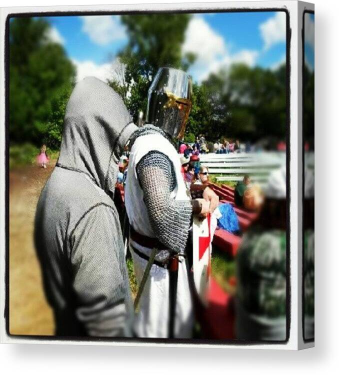 Assasination Canvas Print featuring the photograph Medieval Festival Is Always Fun To Fuck by Steven Asmat