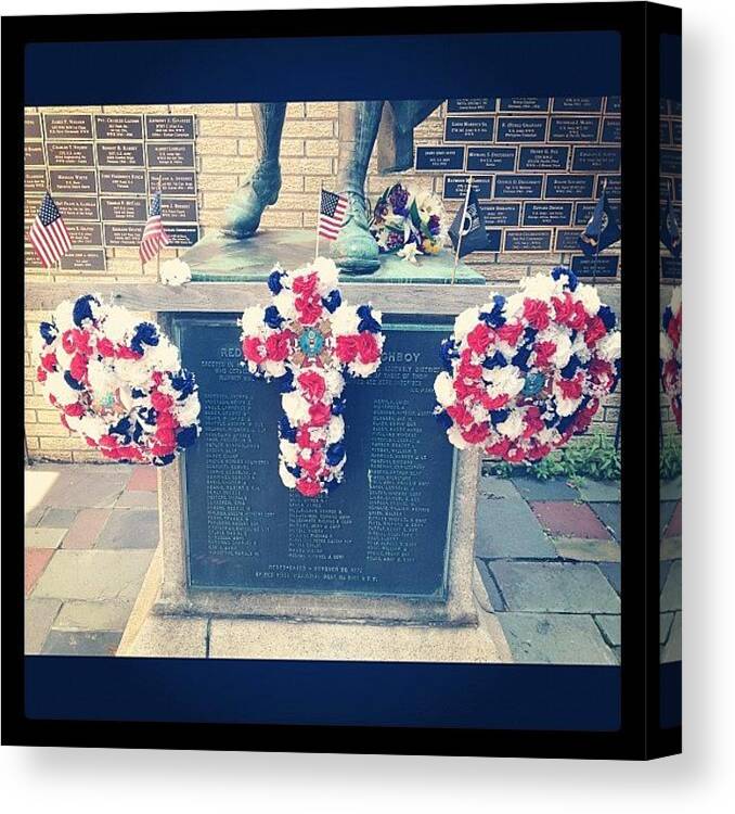  Canvas Print featuring the photograph Memorial Day Memorial by Prairie Rose