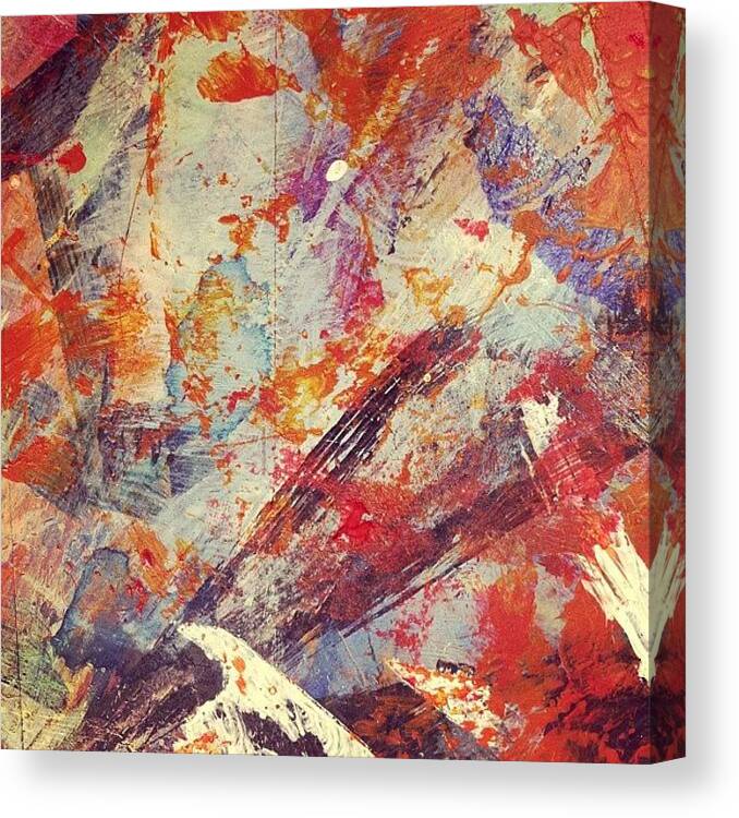 Paint Canvas Print featuring the photograph Molten Lava by Nic Squirrell