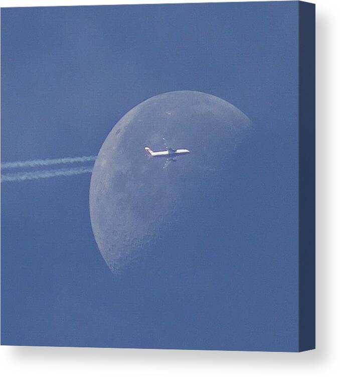  Canvas Print featuring the photograph Moon Jet by Carl Milner