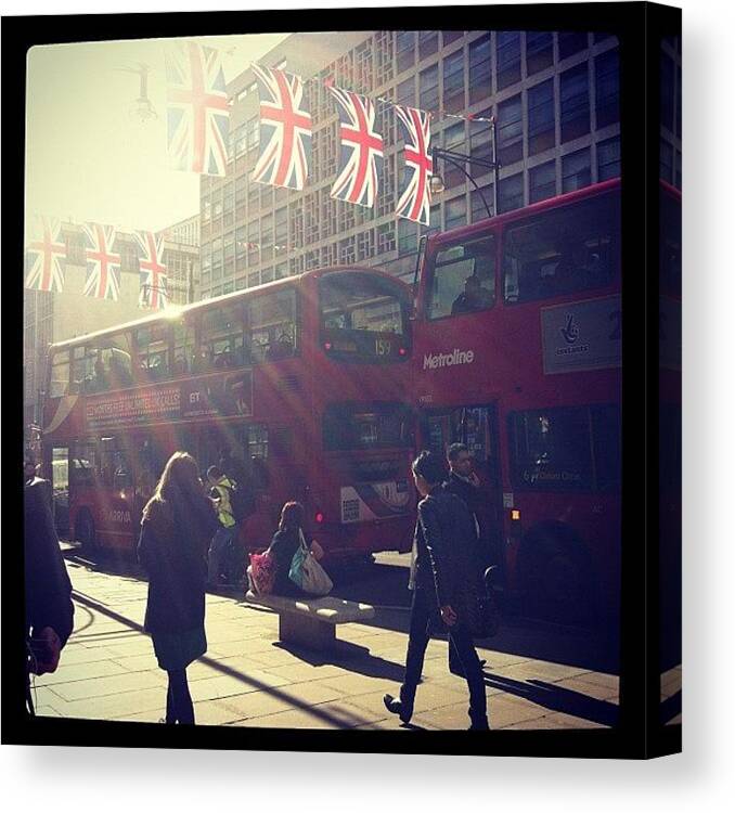 Streets Canvas Print featuring the photograph More Sun In The City by Soda Love