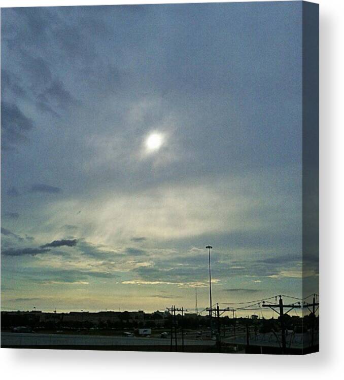 Andrography Canvas Print featuring the photograph #morning #andrography #nexuss #clouds by Kel Hill