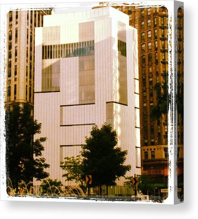 Newyork Canvas Print featuring the photograph #museum Of Arts And Design #newyork by A D