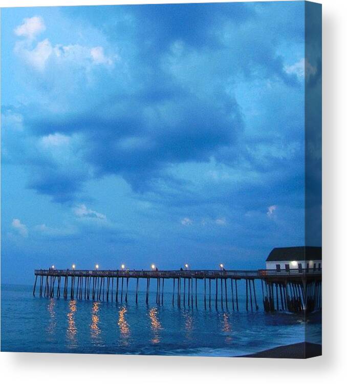 Blue Canvas Print featuring the photograph My Searching Is Finally Over, And My by Drew R