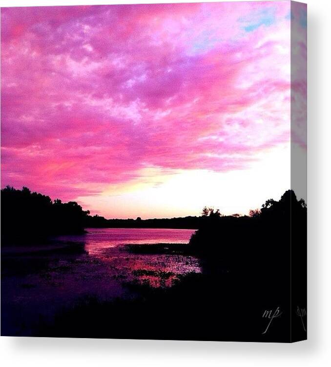 Tagstagram Canvas Print featuring the photograph My View by Maury Page