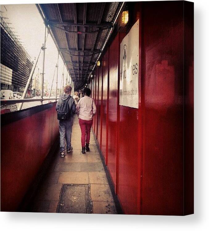 Building Canvas Print featuring the photograph @nandos87 @albemarle1989 #city #street by Mish Hilas