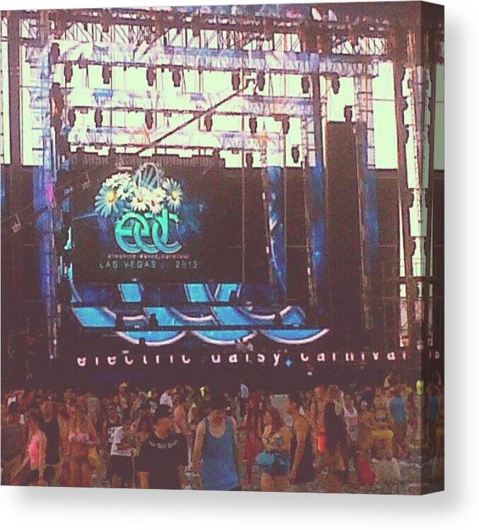 Edc Canvas Print featuring the photograph Never Will Forget The Weekend That Made by Jonny Lightning