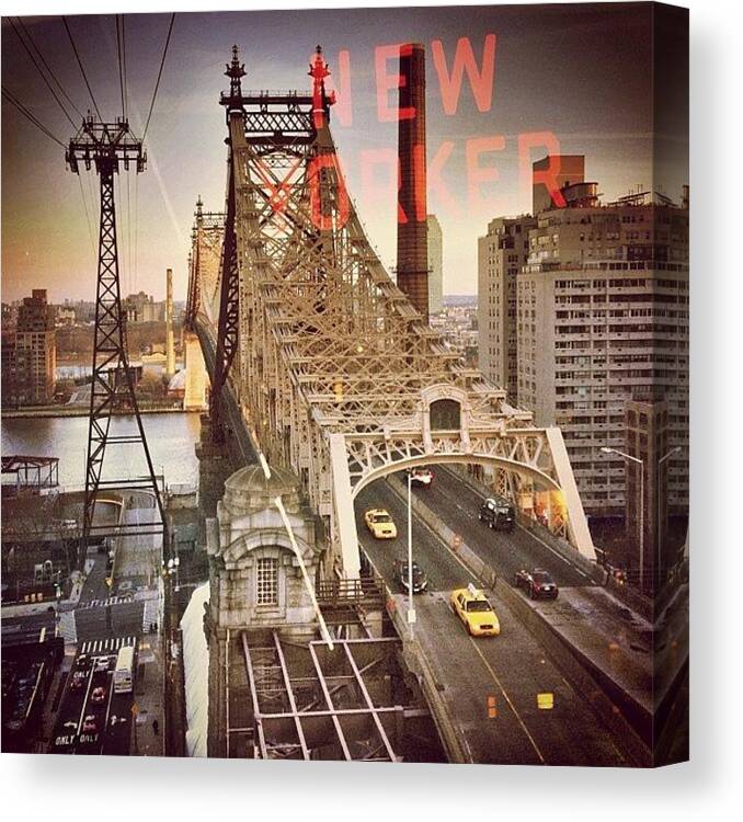 City Canvas Print featuring the photograph #newyork #newyorker #city #urban by Joel Lopez