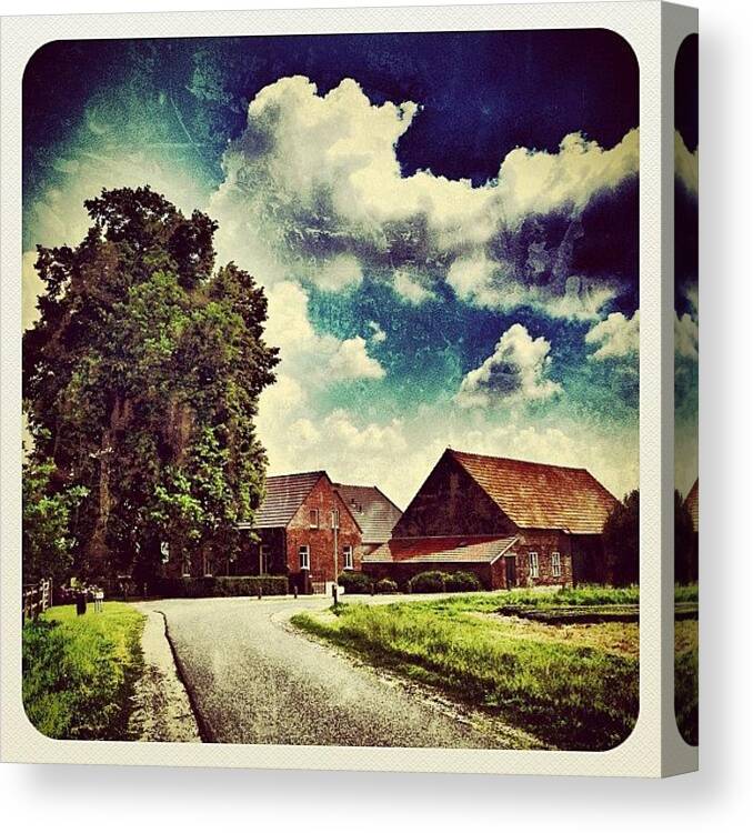 Beautiful Canvas Print featuring the photograph Nice #farm by Wilbert Claessens