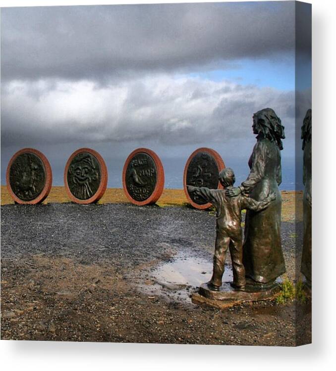 Monument Canvas Print featuring the photograph Nordkapp by Luisa Azzolini