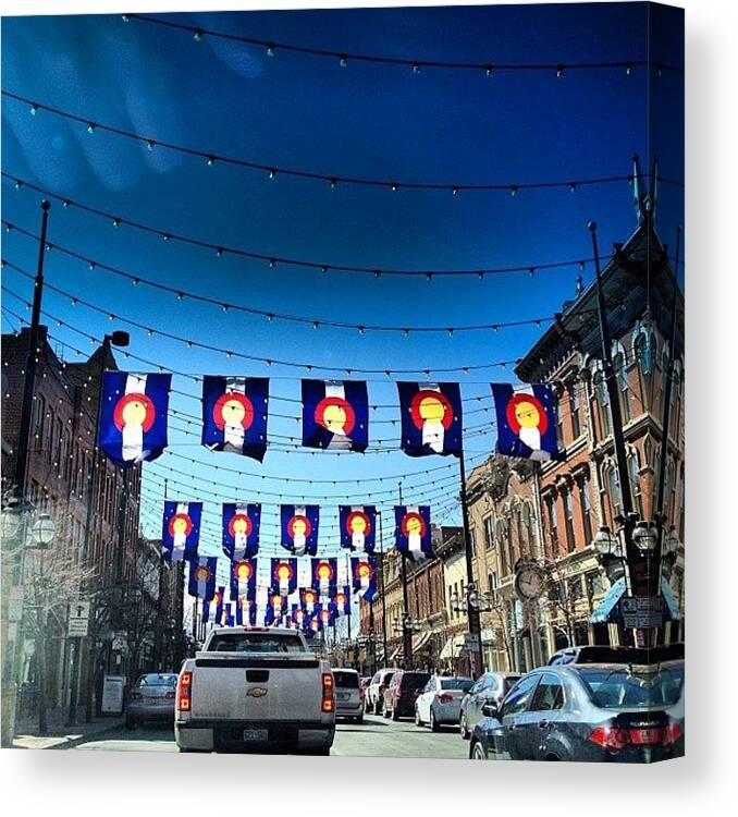 Downtown Canvas Print featuring the photograph Not Bad Place To Be Stuck In Traffic by Patrick Obando