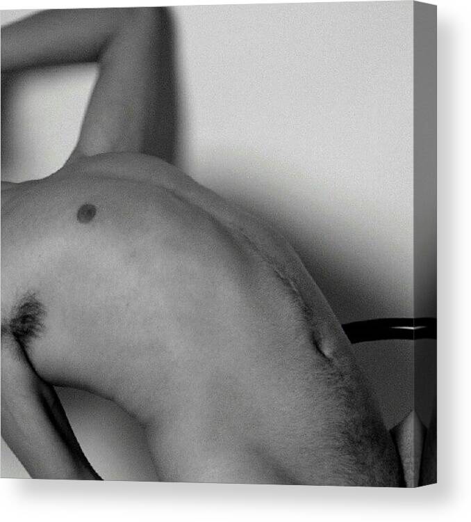  Canvas Print featuring the photograph Nude 24 by Ray Hetzel