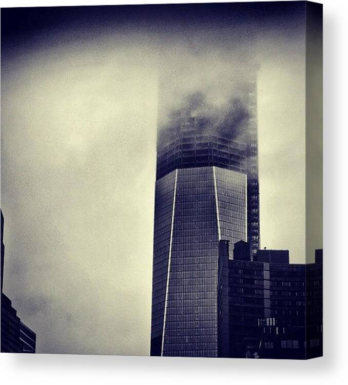 Gothamist Canvas Print featuring the photograph #nyc #freedomtower #groundzero by Roman Kruglov