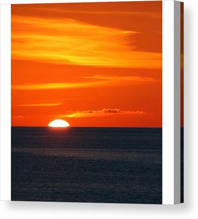 Beautiful Canvas Print featuring the photograph Ocean IIi|lurpis @ Kik. #iphonesia by Robin Hedberg