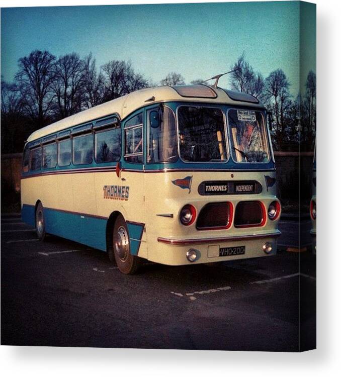 Bus Canvas Print featuring the photograph Old Bus by Peter Armstrong
