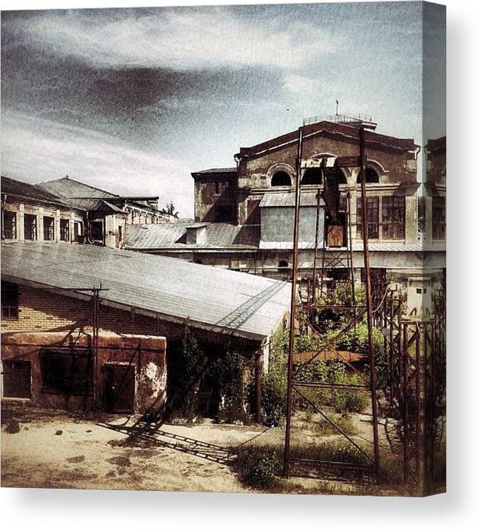 Webstagram Canvas Print featuring the photograph #old #factory #russia by Natalia Vasilyeva