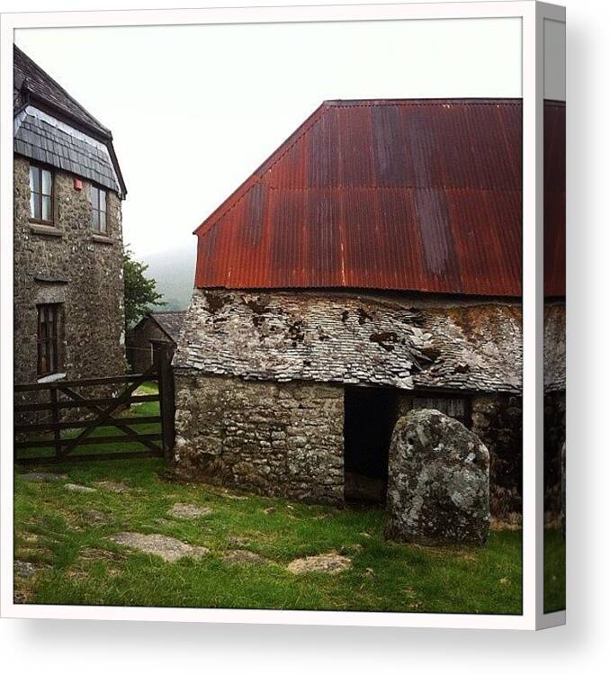 Janelens Canvas Print featuring the photograph #old #farmhouse We Passed On Our #walk by Daniela Leach
