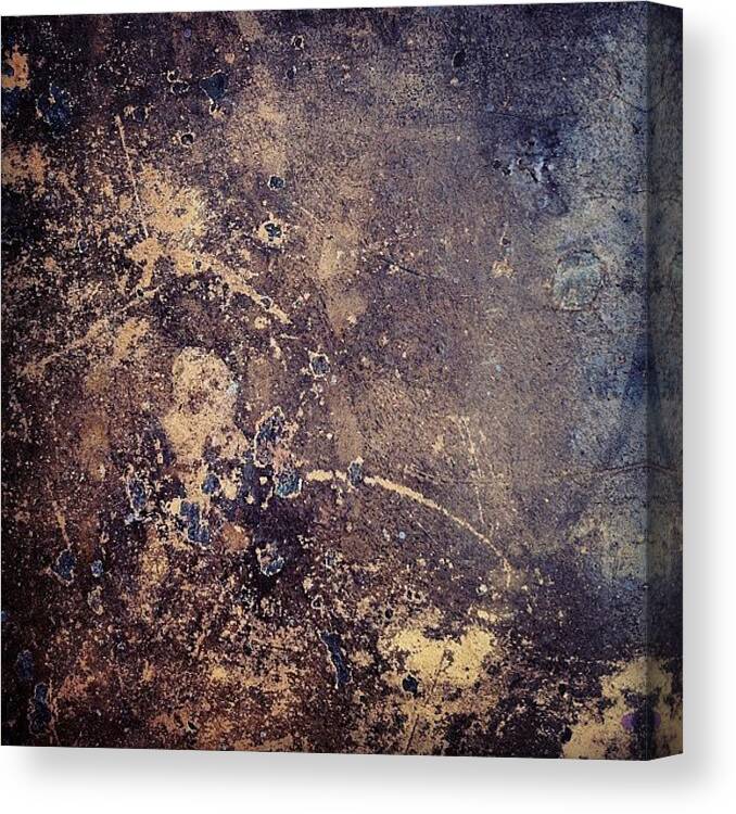 Macro Canvas Print featuring the photograph Old iron trunk by Nic Squirrell