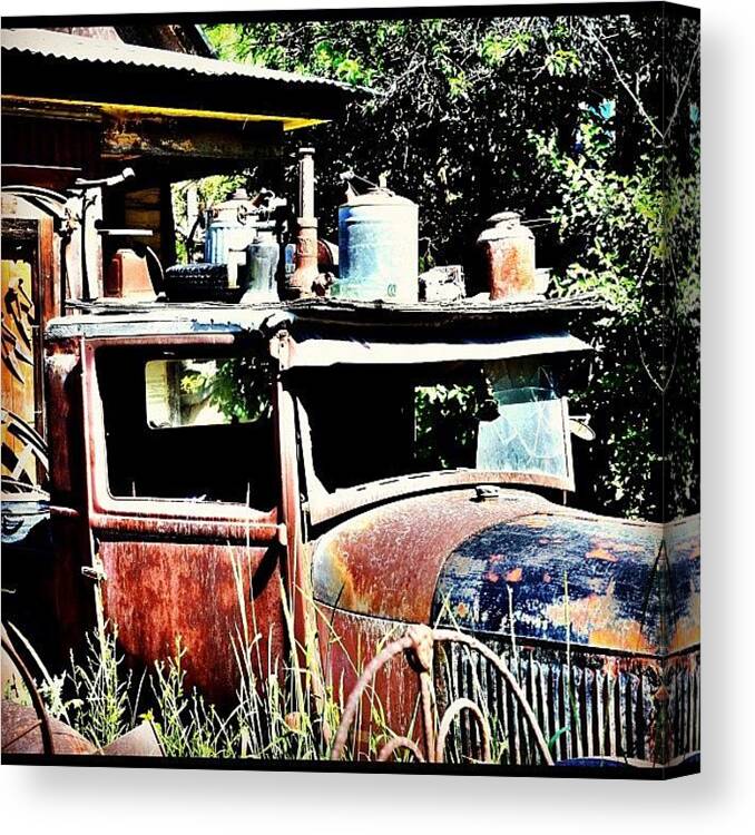 Idaho Canvas Print featuring the photograph Old Junk Truck by Jason Thueson
