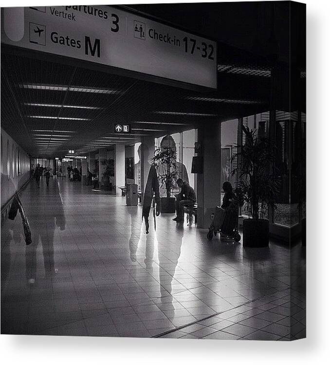 Igersams Canvas Print featuring the photograph On The Move by Robbert Ter Weijden