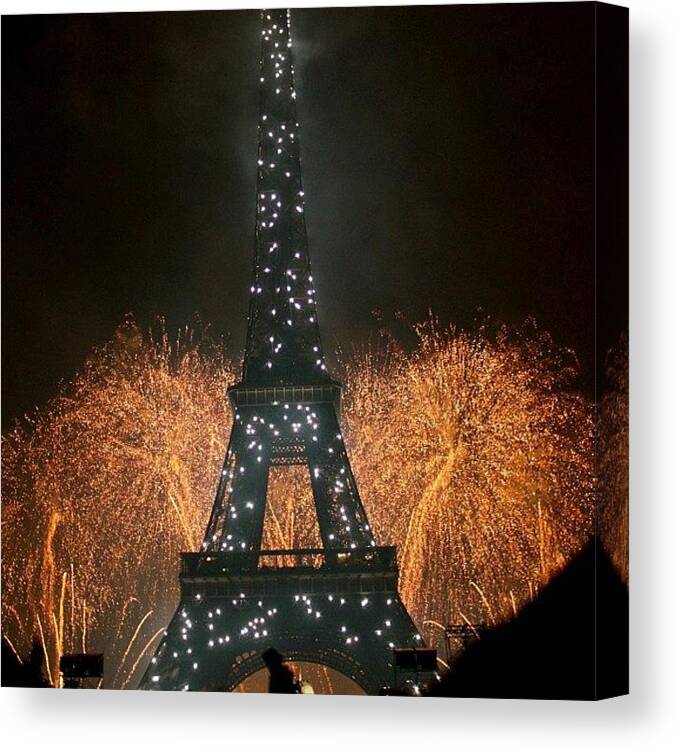Paris Canvas Print featuring the photograph One Of The Best Things I've Ever by Jen Hernandez