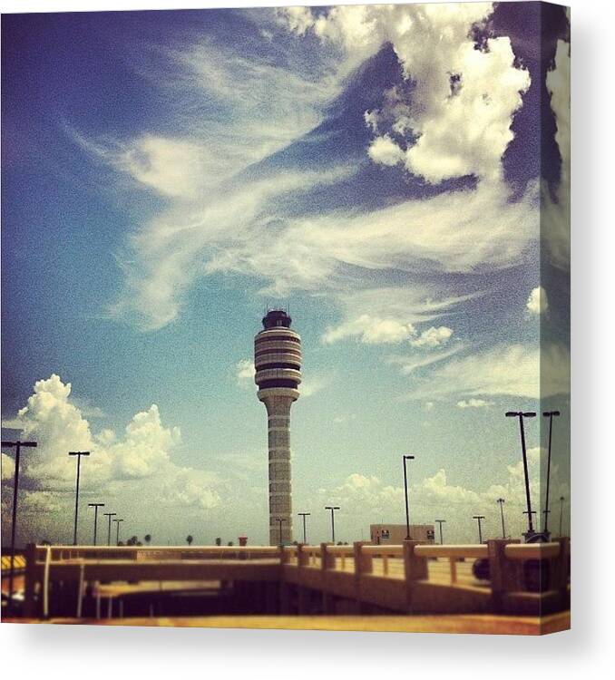 Orlando Canvas Print featuring the photograph Orlando Tower by James Roberts