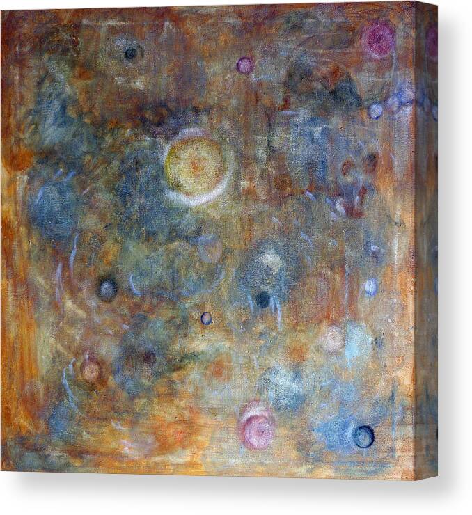 Abstract Canvas Print featuring the painting Outer Limits by Tom Roderick