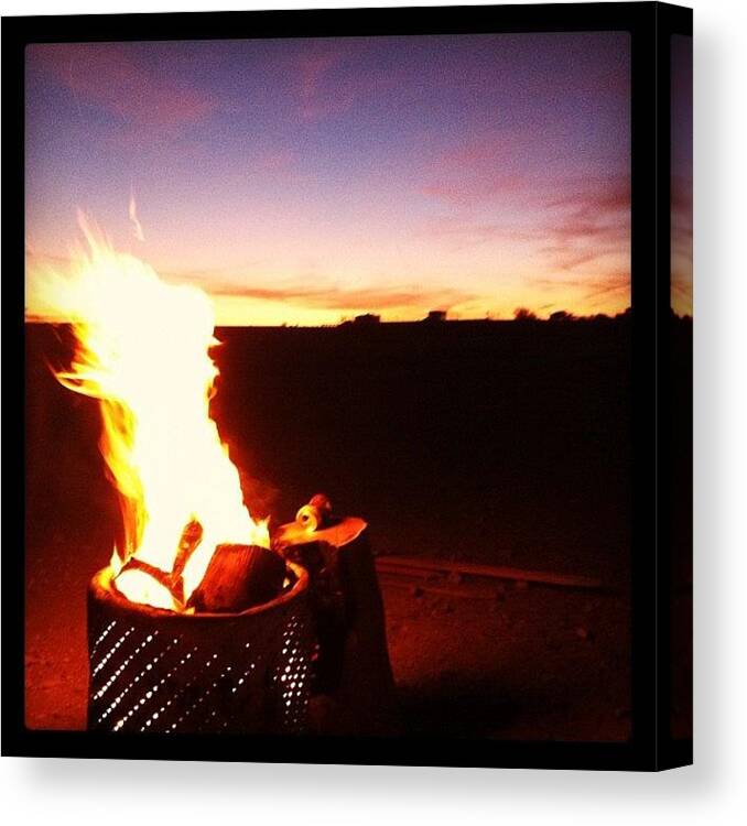 Off Canvas Print featuring the photograph #parker425 #off #offroad #road #fire by Shawn Doherty