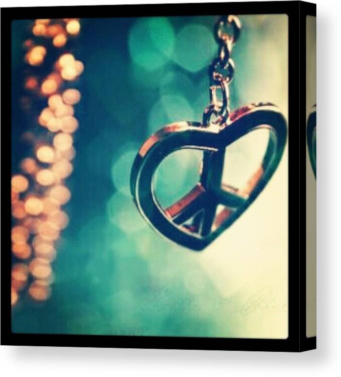 Fashion Canvas Print featuring the photograph Peace & Love! #accessories #accessory by Mary Carter