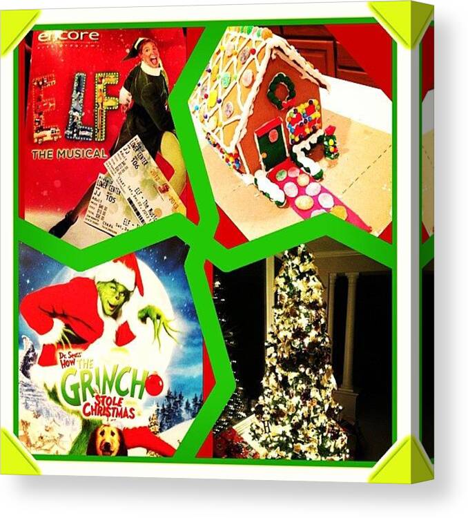 Grinch Canvas Print featuring the photograph Perfect Way To Celebrate The Holidays by Kelsey Yared