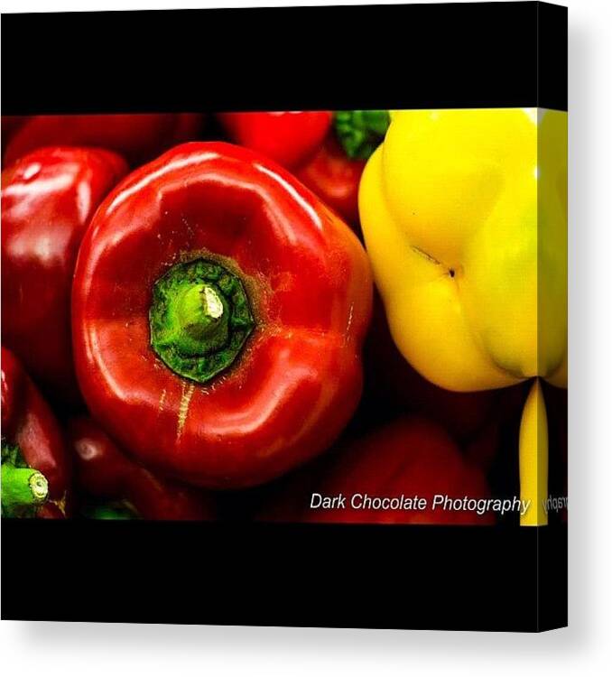Art Canvas Print featuring the photograph Pimientos
colors by Zachary Voo