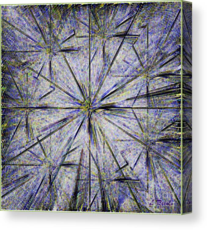 Digital Canvas Print featuring the digital art Pins and Needles by Leslie Revels