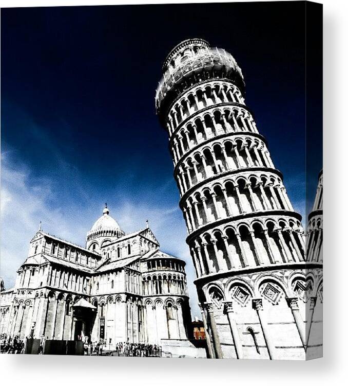 Italy Canvas Print featuring the photograph Pisa #all_shots #all_pics #picoftheday by Alun Thomas